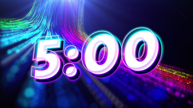 Pop Particle Countdown